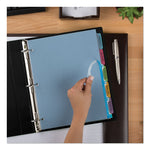 Print and Apply Index Maker Clear Label Plastic Dividers with Printable Label Strip, 5-Tab, 11 x 8.5, Assorted Tabs, 5 Sets
