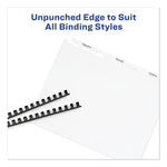 Print and Apply Index Maker Clear Label Unpunched Dividers, 3-Tab, 11 x 8.5, White, 25 Sets