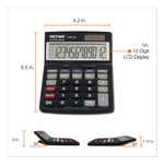 1180-3a Antimicrobial Desktop Calculator, 12-Digit Lcd