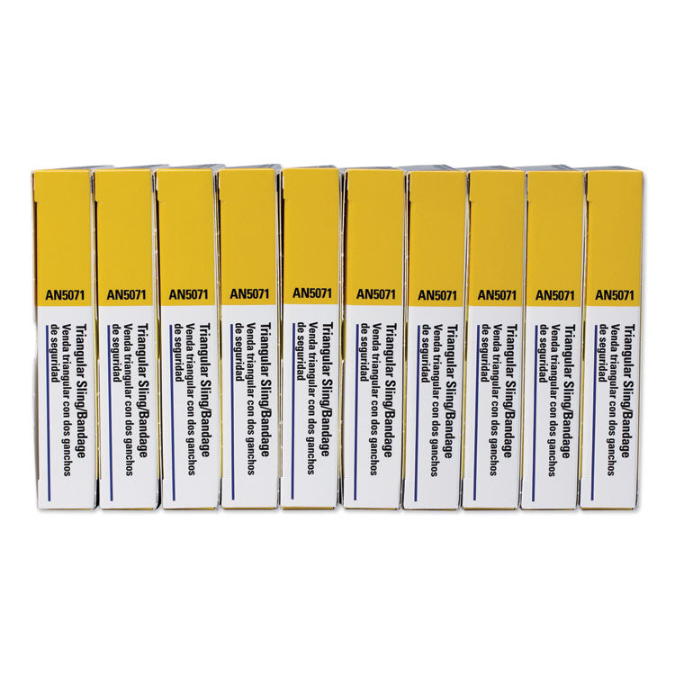 First-Aid Refill Sling/tourniquet Triangular Bandages, 40 X 40 X 56, 10/pack