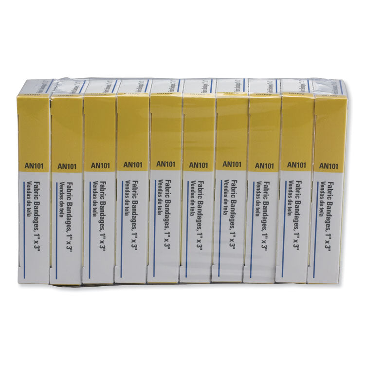 First-Aid Refill Fabric Adhesive Bandages, 1 X 3, 160/pack