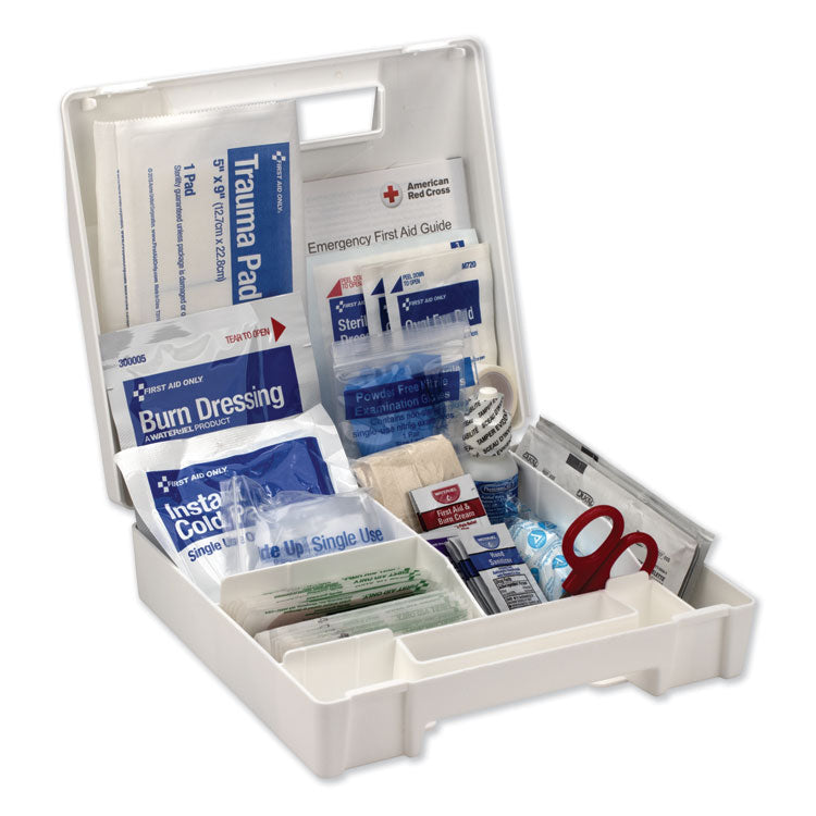 First Aid Kit for 25 People, 89 Pieces, Plastic Case