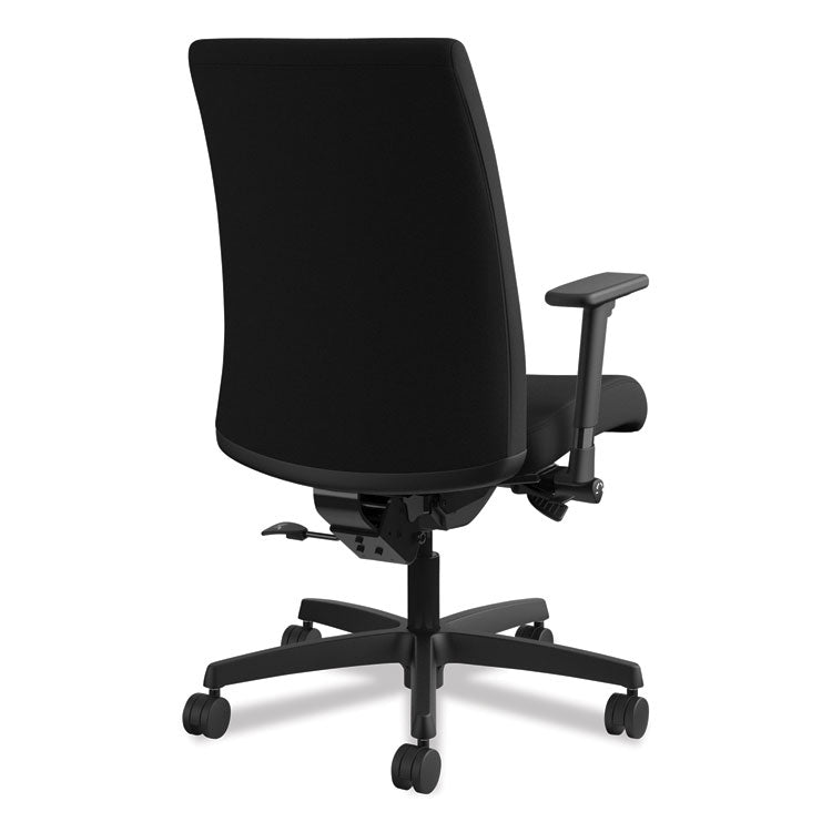 Ignition Series Mid-Back Work Chair, Supports Up To 300 Lb, 17" To 22" Seat Height, Black
