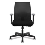 Ignition 2.0 4-Way Stretch Low-Back Mesh Task Chair, Supports Up to 300 lb, 16.75" to 21.25" Seat Height, Black