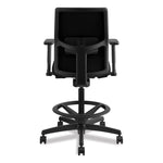 Ignition 2.0 Ilira-Stretch Mesh Back Task Stool, Supports Up To 300 Lb, 23" To 32" Seat Height, Black