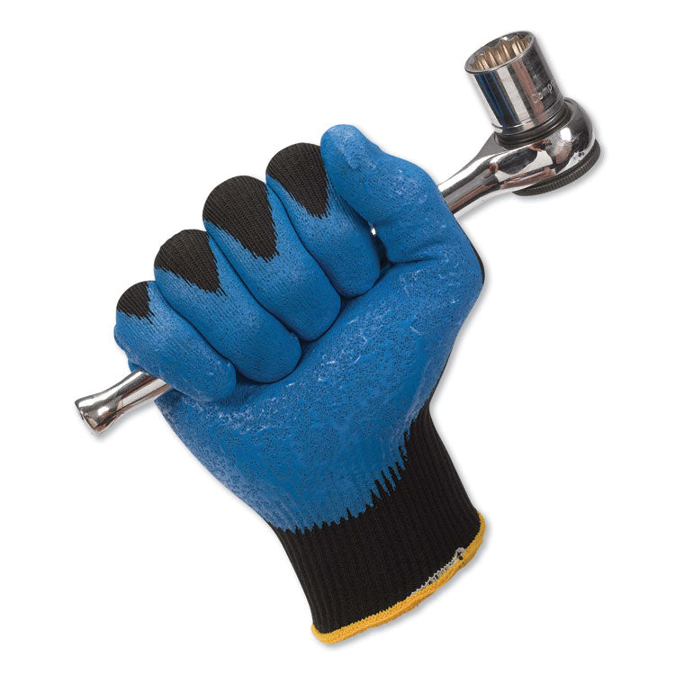 G40 Foam NITRILE* Coated Gloves, EN388: 3121X, 9.06" Long, Medium (Size 8), Blue/Black, 12 Pairs
