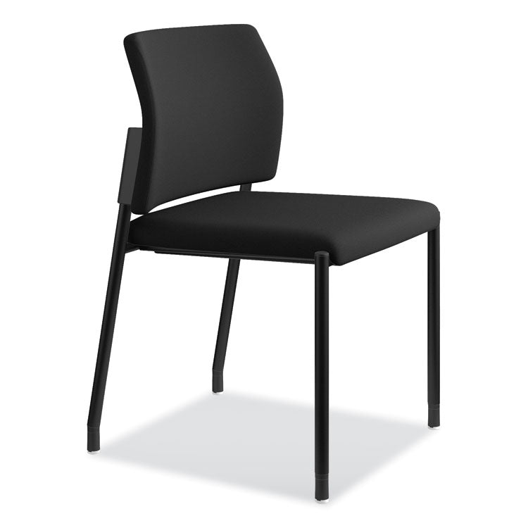 Accommodate Series Guest Chair, Fabric Upholstery, 23.25" x 22.25" x 32", Black Seat/Back, Black Base, 2/Carton