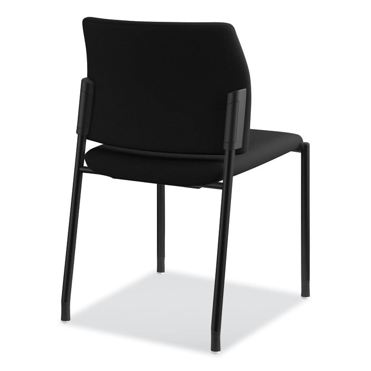 Accommodate Series Guest Chair, Fabric Upholstery, 23.25" x 22.25" x 32", Black Seat/Back, Black Base, 2/Carton
