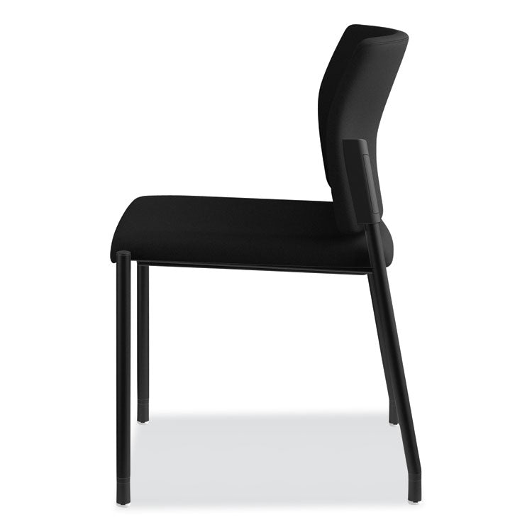 Accommodate Series Guest Chair, Fabric Upholstery, 23.25" x 22.25" x 32", Black Seat/Back, Black Base, 2/Carton