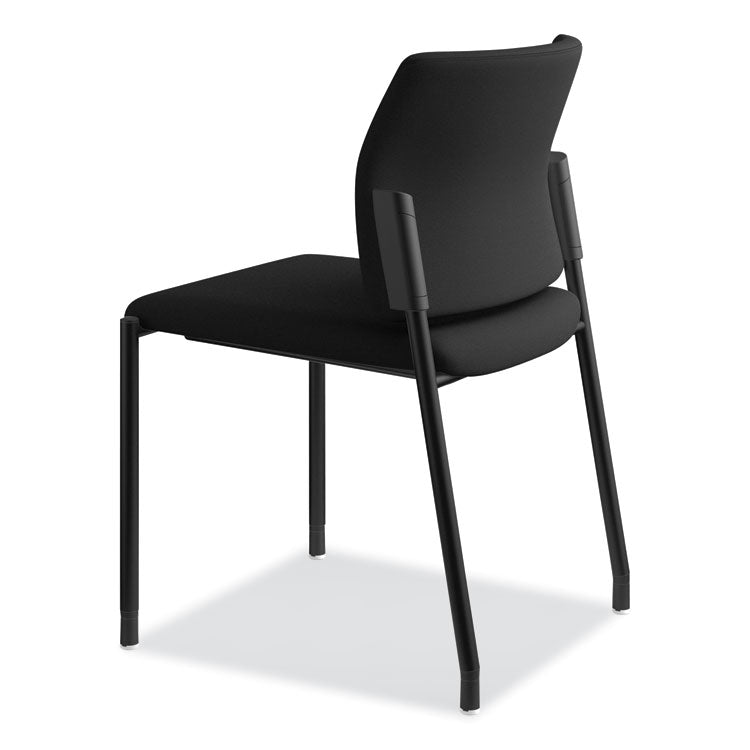 Accommodate Series Guest Chair, Fabric Upholstery, 23.25" x 22.25" x 32", Black Seat/Back, Black Base, 2/Carton