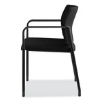 Accommodate Series Guest Chair with Arms, Fabric Upholstery, 23.25" x 22.25" x 32", Black Seat/Back, Charblack Legs, 2/Carton