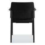 Accommodate Series Guest Chair with Arms, Fabric Upholstery, 23.25" x 22.25" x 32", Black Seat/Back, Charblack Legs, 2/Carton