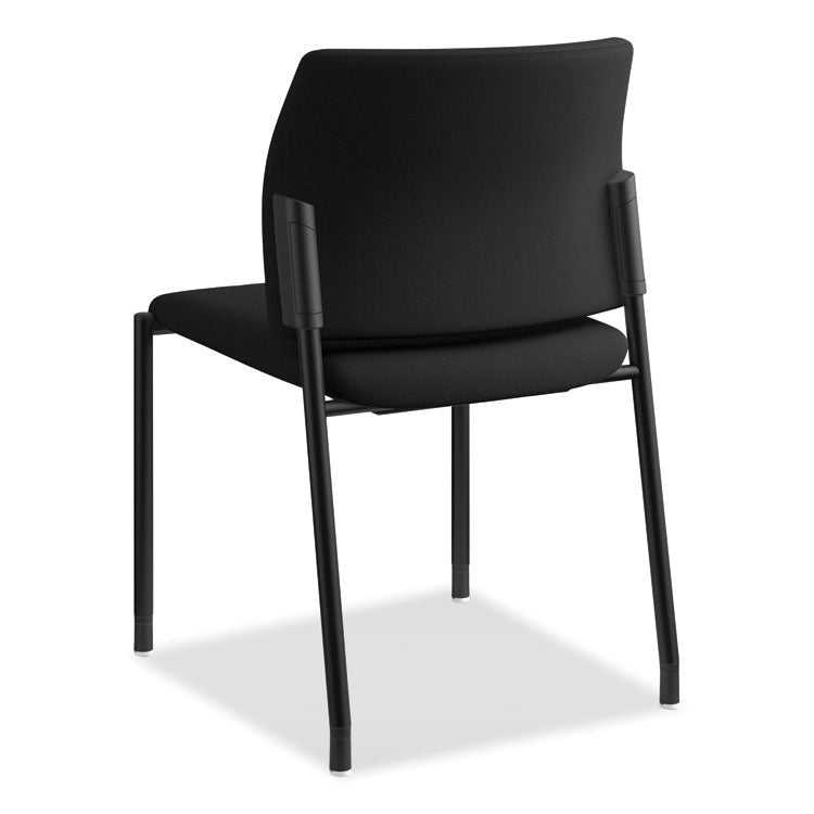 Accommodate Series Guest Chair, Fabric Upholstery, 23.25" x 22.25" x 32", Black Seat/Back, Black Base, 2/Carton