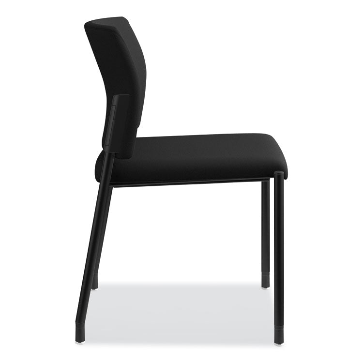 Accommodate Series Guest Chair, Fabric Upholstery, 23.25" x 22.25" x 32", Black Seat/Back, Black Base, 2/Carton