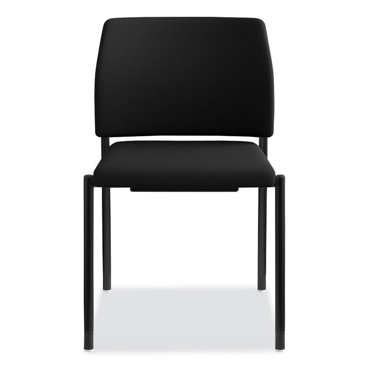 Accommodate Series Guest Chair, Fabric Upholstery, 23.25" x 22.25" x 32", Black Seat/Back, Black Base, 2/Carton