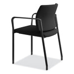 Accommodate Series Guest Chair with Arms, Fabric Upholstery, 23.25" x 22.25" x 32", Black Seat/Back, Charblack Legs, 2/Carton