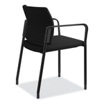 Accommodate Series Guest Chair with Arms, Fabric Upholstery, 23.25" x 22.25" x 32", Black Seat/Back, Charblack Legs, 2/Carton