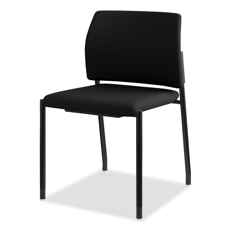 Accommodate Series Guest Chair, Fabric Upholstery, 23.25" x 22.25" x 32", Black Seat/Back, Black Base, 2/Carton
