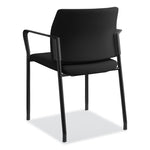 Accommodate Series Guest Chair with Arms, Fabric Upholstery, 23.25" x 22.25" x 32", Black Seat/Back, Charblack Legs, 2/Carton