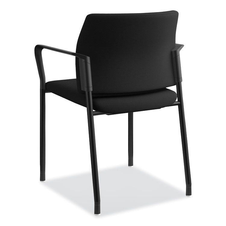 Accommodate Series Guest Chair with Arms, Fabric Upholstery, 23.25" x 22.25" x 32", Black Seat/Back, Charblack Legs, 2/Carton