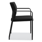 Accommodate Series Guest Chair with Arms, Fabric Upholstery, 23.25" x 22.25" x 32", Black Seat/Back, Charblack Legs, 2/Carton