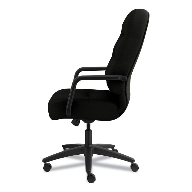 Pillow-Soft 2090 Series Executive High-Back Swivel/tilt Chair, Supports Up To 300 Lb, 16.75" To 21.25" Seat Height, Black