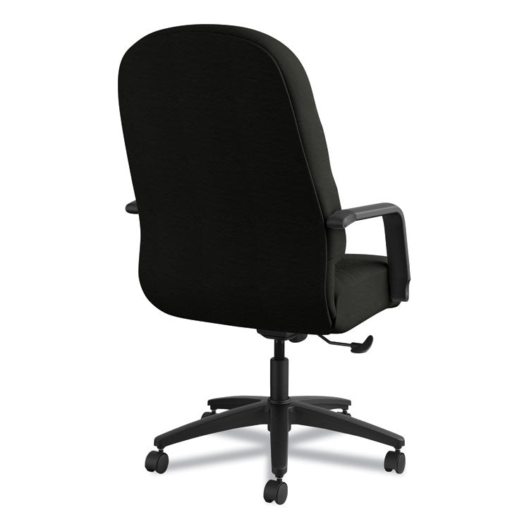 Pillow-Soft 2090 Series Executive High-Back Swivel/tilt Chair, Supports Up To 300 Lb, 16.75" To 21.25" Seat Height, Black