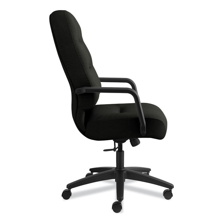 Pillow-Soft 2090 Series Executive High-Back Swivel/tilt Chair, Supports Up To 300 Lb, 16.75" To 21.25" Seat Height, Black