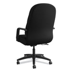Pillow-Soft 2090 Series Executive High-Back Swivel/tilt Chair, Supports Up To 300 Lb, 17" To 21" Seat Height, Black