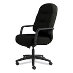 Pillow-Soft 2090 Series Executive High-Back Swivel/tilt Chair, Supports Up To 300 Lb, 16.75" To 21.25" Seat Height, Black