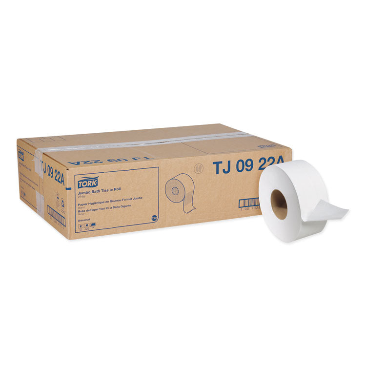 Universal Jumbo Bath Tissue, Septic Safe, 2-Ply, White, 3.48" X 1,000 Ft, 12/carton