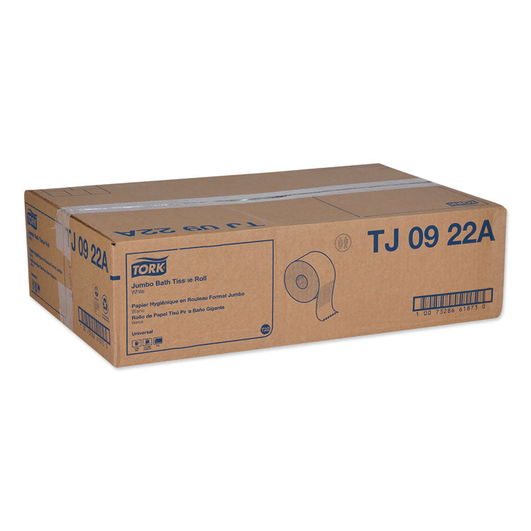 Universal Jumbo Bath Tissue, Septic Safe, 2-Ply, White, 3.48" X 1,000 Ft, 12/carton