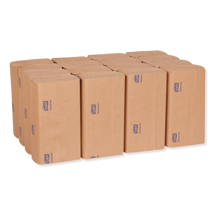 Universal Multifold Hand Towel, 1-Ply, 9.13 x 9.5, Natural, 250/Pack, 16 Packs/Carton