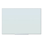 Floating Glass Ghost Grid Dry Erase Board, 36" x 24" (Actual Size: 35" x 23"), White Surface