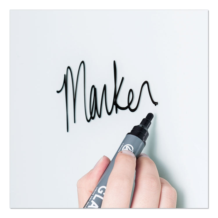 Magnetic Glass Dry Erase Board Value Pack, 72" x 48" (Actual Size: 70" x 47"), Frosted White Surface