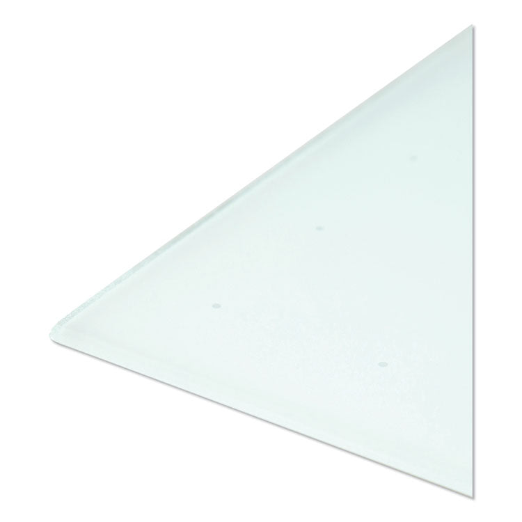 Floating Glass Ghost Grid Dry Erase Board, 36" x 24" (Actual Size: 35" x 23"), White Surface