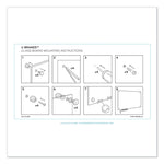 Magnetic Glass Dry Erase Board Value Pack, 36" x 36" (Actual Size: 35" x 35"), Frosted White Surface