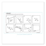 Magnetic Glass Dry Erase Board Value Pack, 36" x 24" (Actual Size: 35" x 23"), Frosted White Surface