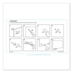 Magnetic Glass Dry Erase Board Value Pack, 48" x 36" (Actual Size: 47" x 35"), Frosted White Surface