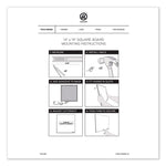 Frameless Tile Board Value Pack, (1) Tan Bulletin Board, (1) White Magnetic Dry Erase Board, 14" x 14"
