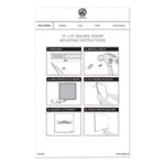 Frameless Tile Board Value Pack, (1) Tan Bulletin Board, (1) White Magnetic Dry Erase Planning Board, 14" x 14"