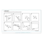 Magnetic Glass Dry Erase Board Value Pack, 70" x 35", Frosted White Surface