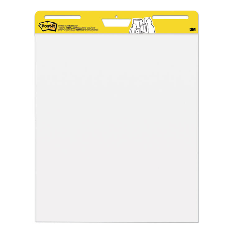 Vertical-Orientation Self-Stick Easel Pads, Unruled, 25 x 30, White, 30 Sheets, 2/Carton