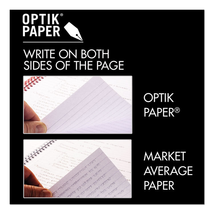 Hardcover Casebound Notebooks, SCRIBZEE Compatible, 1-Subject, Wide/Legal Rule, Black/Red Cover, (96) 11.75 x 8.25 Sheets