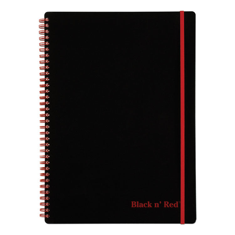 Flexible Cover Twinwire Notebooks, SCRIBZEE Compatible, 1-Subject, Wide/Legal Rule, Black/Red Cover, (70) 11.75 x 8.25 Sheets
