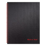 Hardcover Twinwire Notebooks, SCRIBZEE Compatible, 1-Subject, Wide/Legal Rule, Black/Red Cover, (70) 11 x 8.5 Sheets