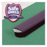 Six-Section Pressboard Top Tab Classification Folders, Six SafeSHIELD Fasteners, 2 Dividers, Legal Size, Green, 10/Box