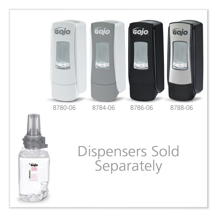 Clear and Mild Foam Handwash Refill, For ADX-7 Dispenser, Fragrance-Free, 700 mL, 4/Carton