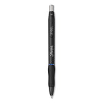 S-Gel High-Performance Gel Pen, Retractable, Bold 1 Mm, Blue Ink, Black Barrel, Dozen