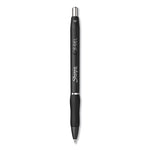 S-GEL HIGH-PERFORMANCE GEL PEN, RETRACTABLE, BOLD 1 MM, BLACK INK, BLACK BARREL, 4/PACK